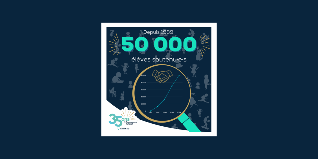 50 000 ÉLÈVES SOUTENU·E·S PAR LE PROGRAMME TUTORAT DEPUIS 1989 !