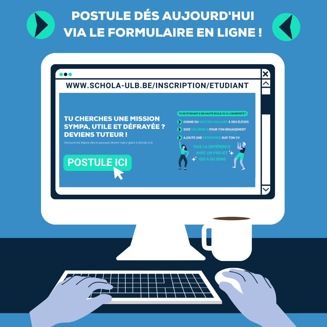 SCHOLA ULB RECRUTE DES ÉTUDIANT·ES TOUTE L'ANNÉE !
